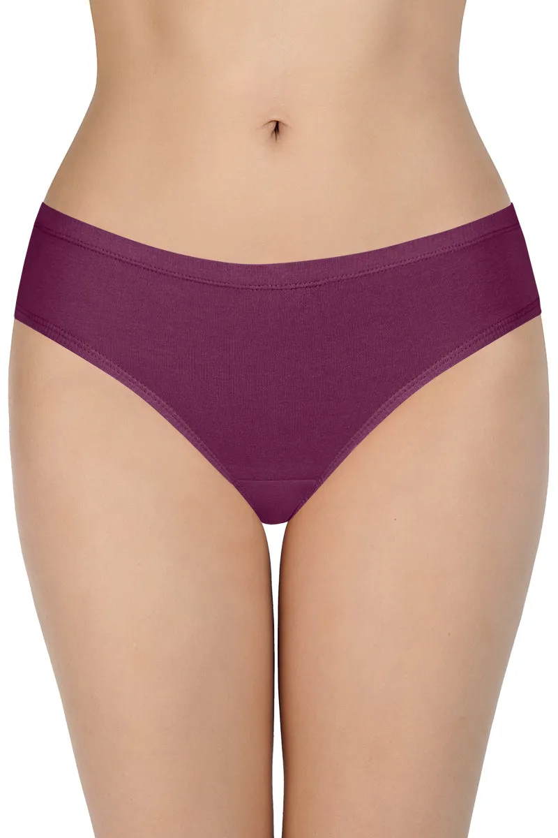 100% Cotton Bikini Panty Pack (Pack of 3) - D001 - Solid