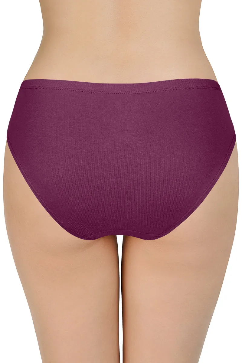 100% Cotton Bikini Panty Pack (Pack of 3) - D001 - Solid