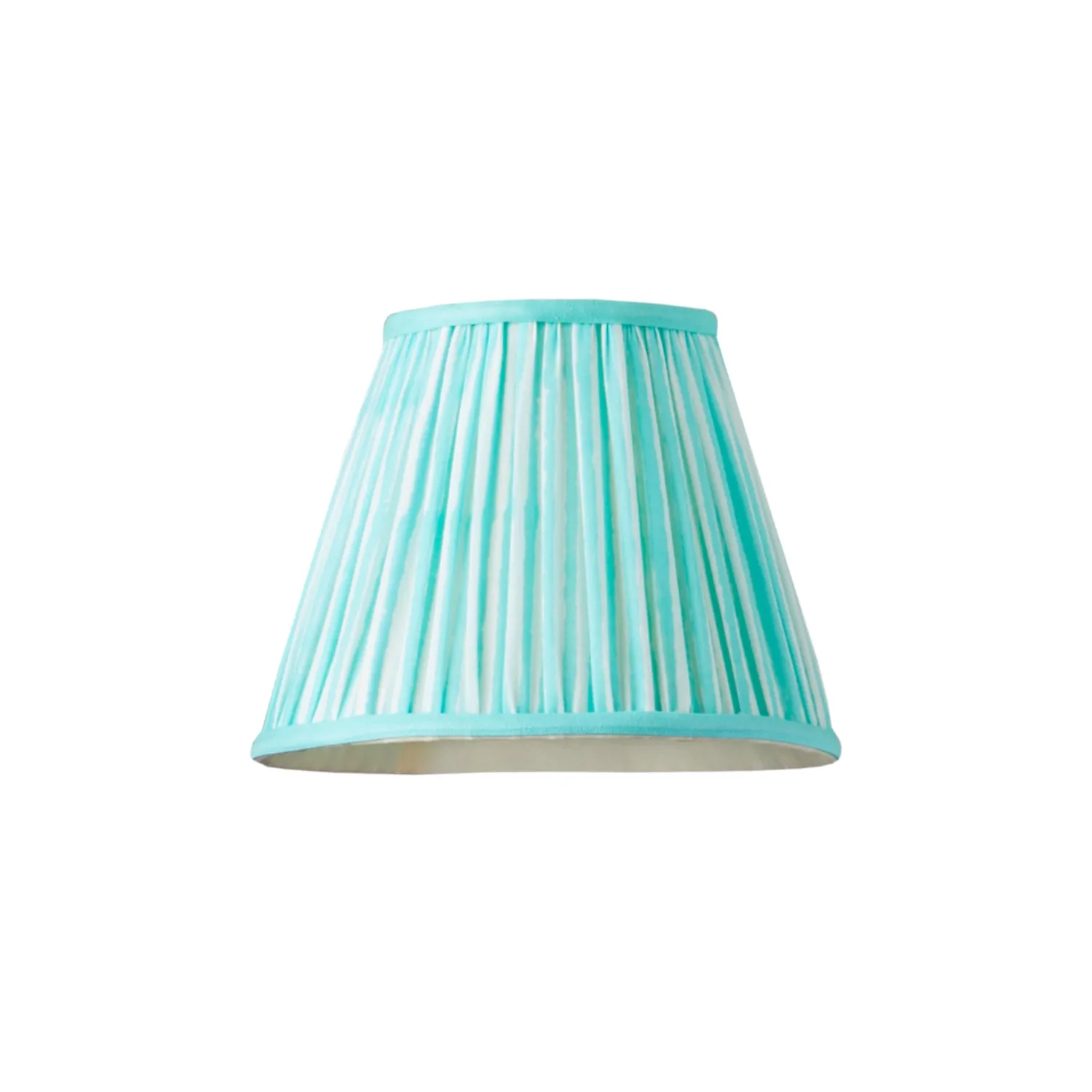 18cm pendant shade in aqua chalk stripes