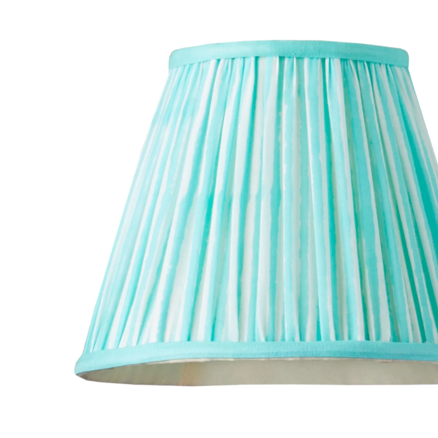 18cm pendant shade in aqua chalk stripes