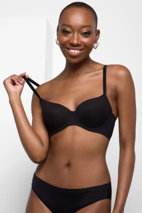 2 Pack Bonded Bikini Panties Black & Natural