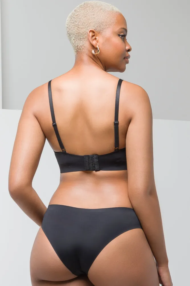 2 Pack Bonded Brazilian Panties Black & Natural