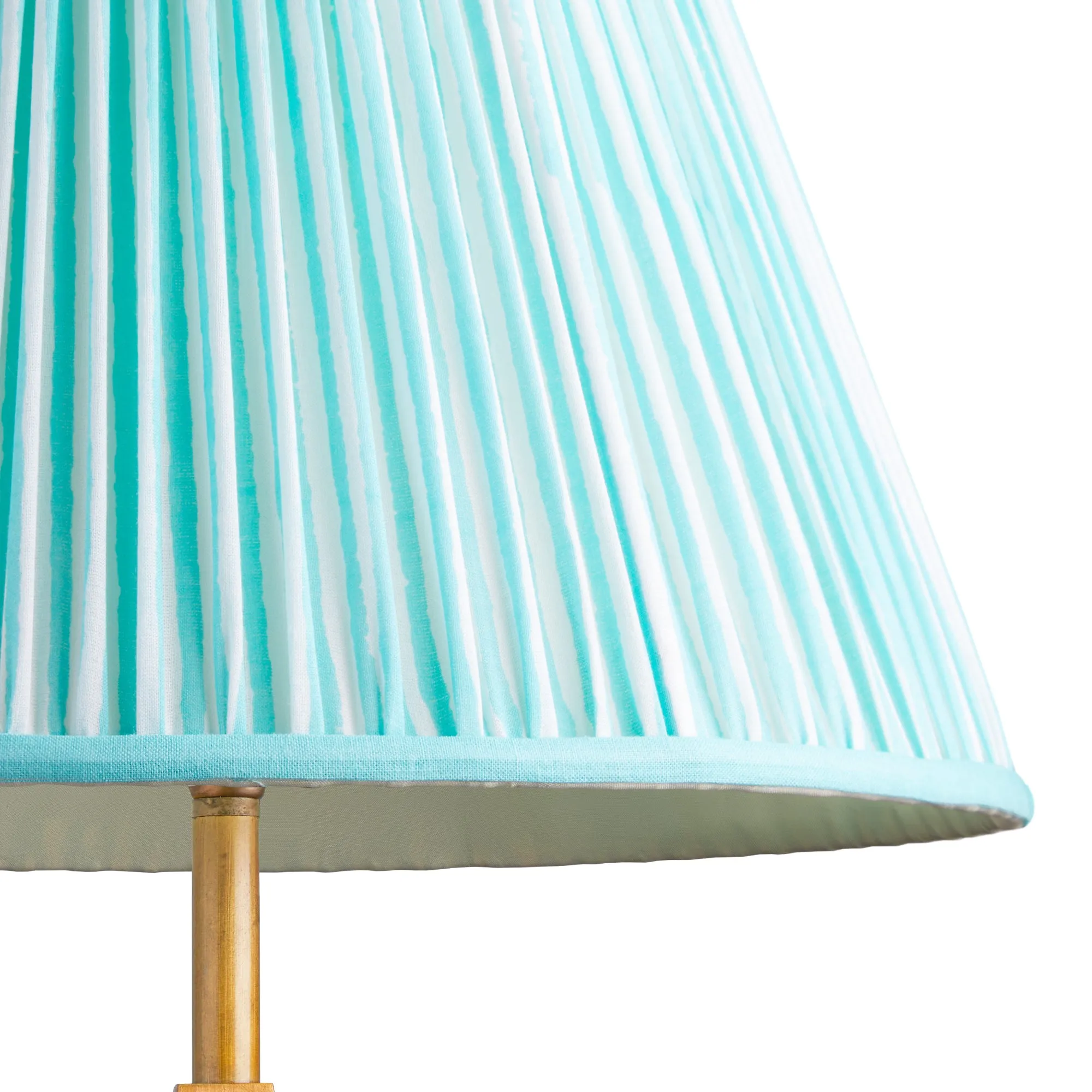 25cm empire shade in aqua chalk stripes