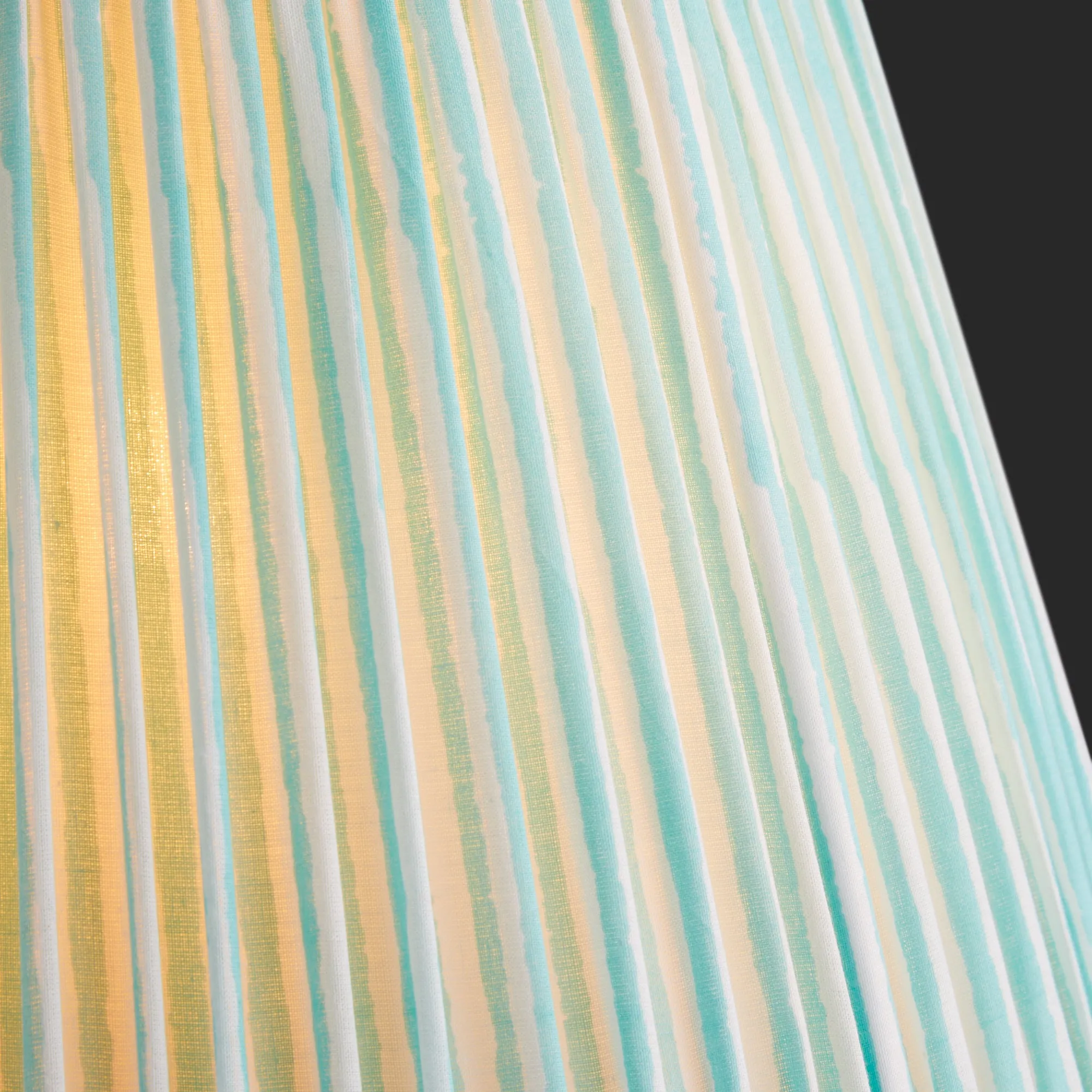 25cm empire shade in aqua chalk stripes