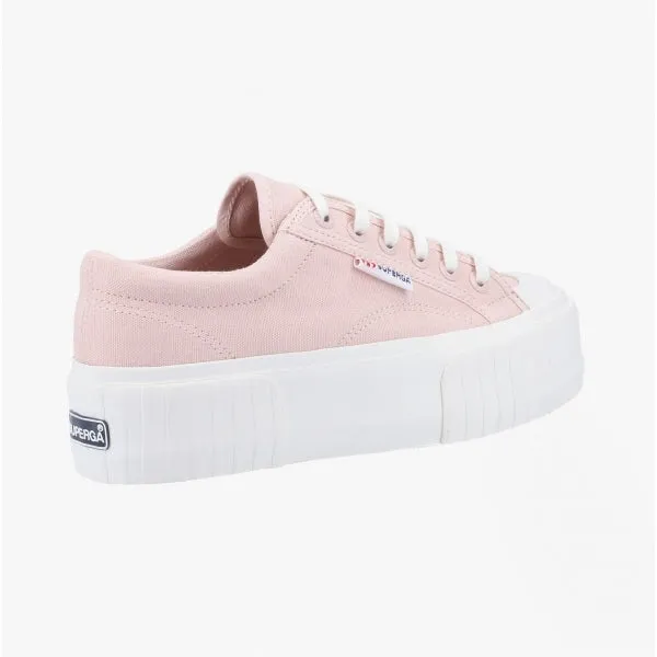 2631 STRIPE PLATFORM Ladies Trainers Pink