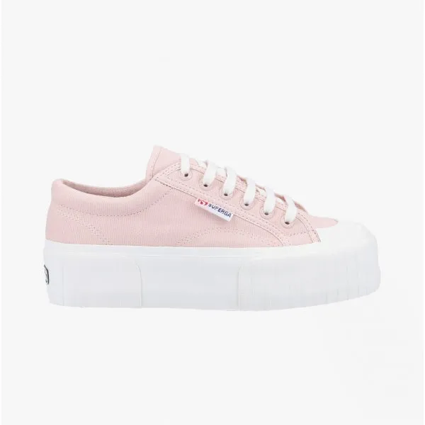 2631 STRIPE PLATFORM Ladies Trainers Pink