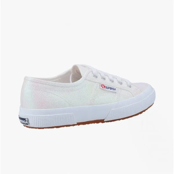 2750 LAMEW Ladies Canvas Trainers Iridescent