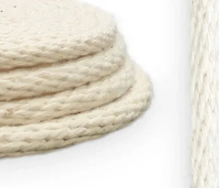 3/16" Solid Braid Cotton Rope