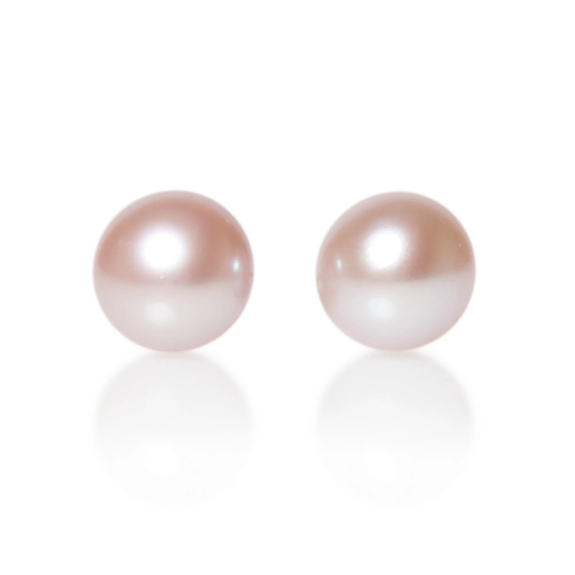 7mm Pink Pearl Earrings