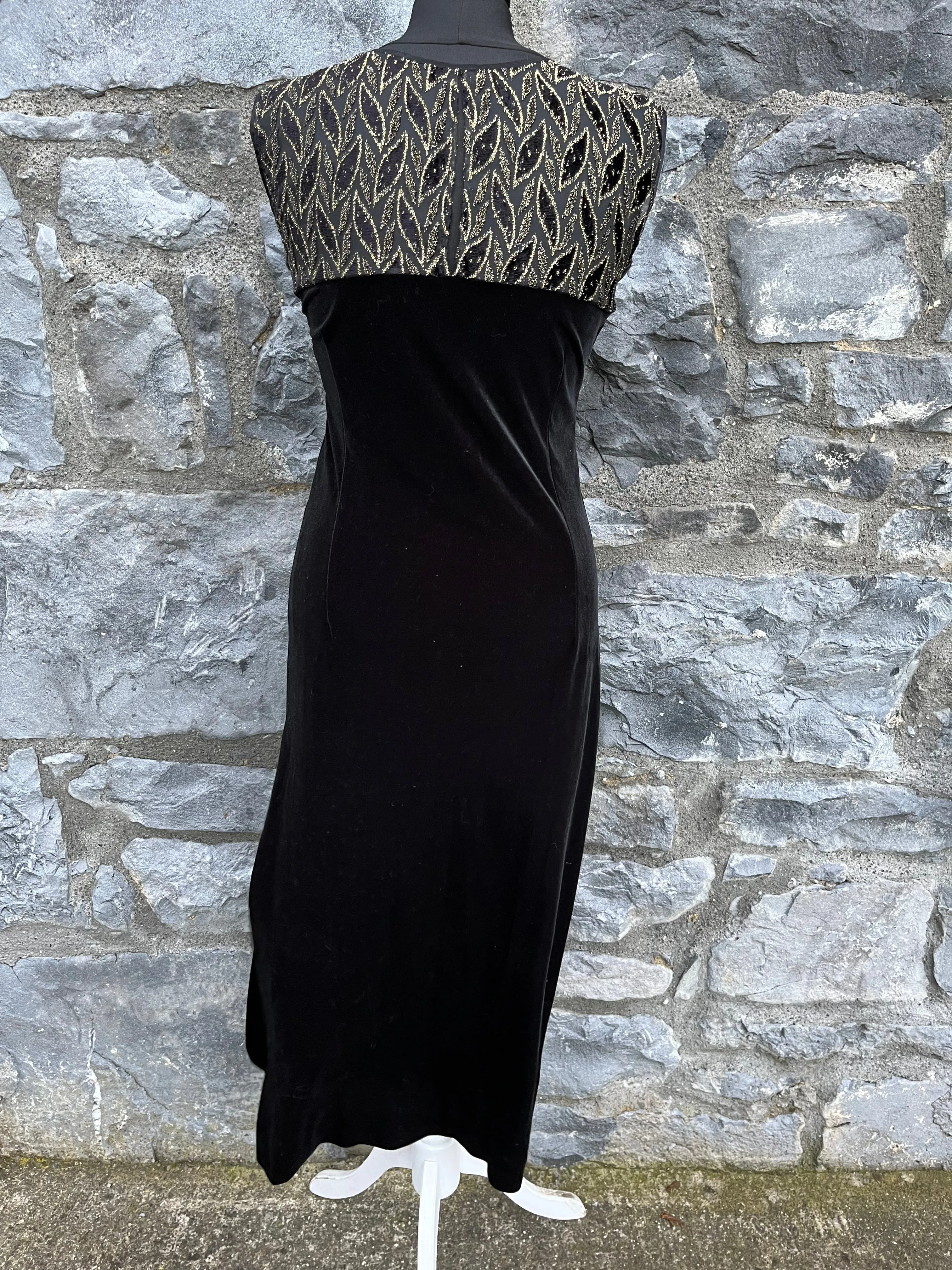 90s black velvet dress uk 8-10