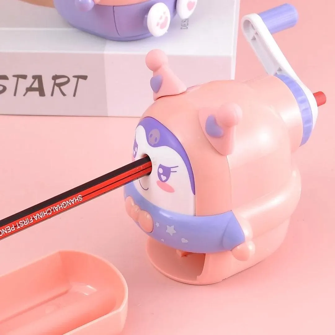 A Stylish Kuromi Mechanical Pencil Sharpener (pink) .