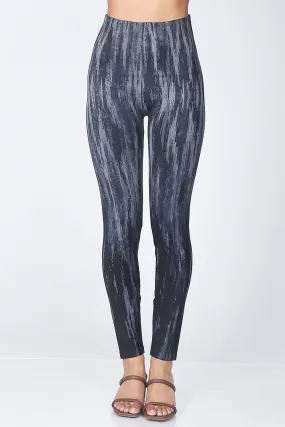 Abstract Cascade Textural Printed Leggings