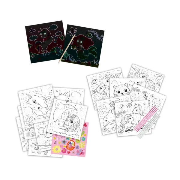 Activity Colouring Book Glitter 3 in 1