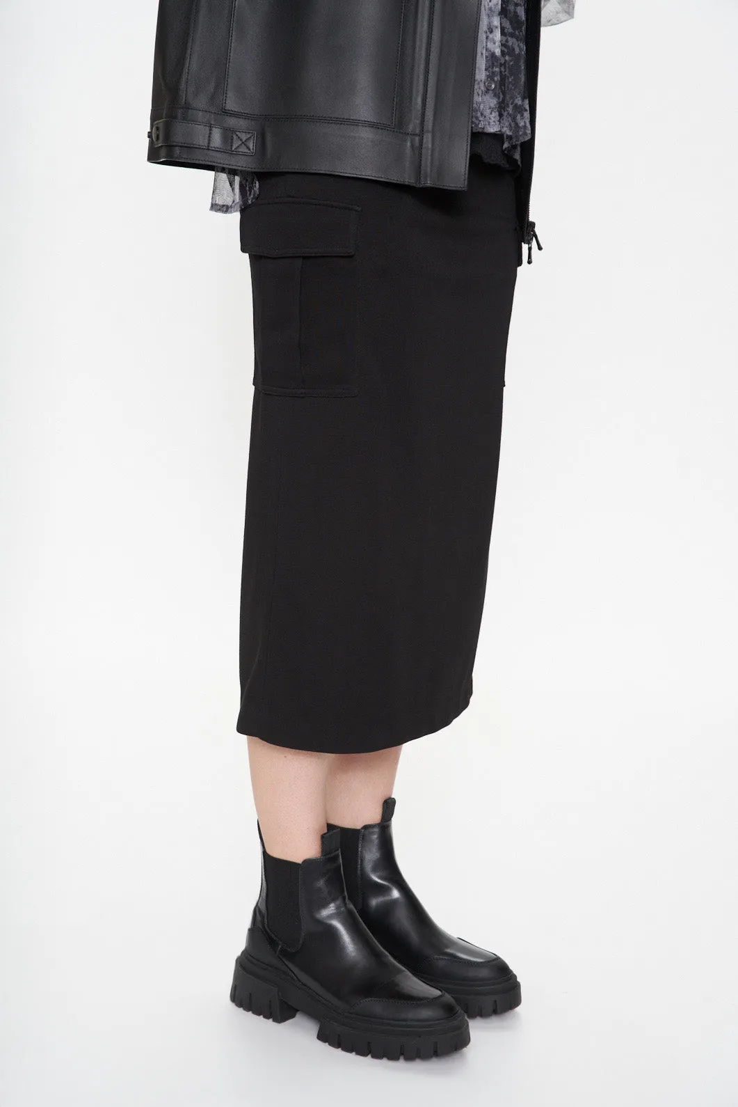 Air Compact Cargo Pencil Skirt