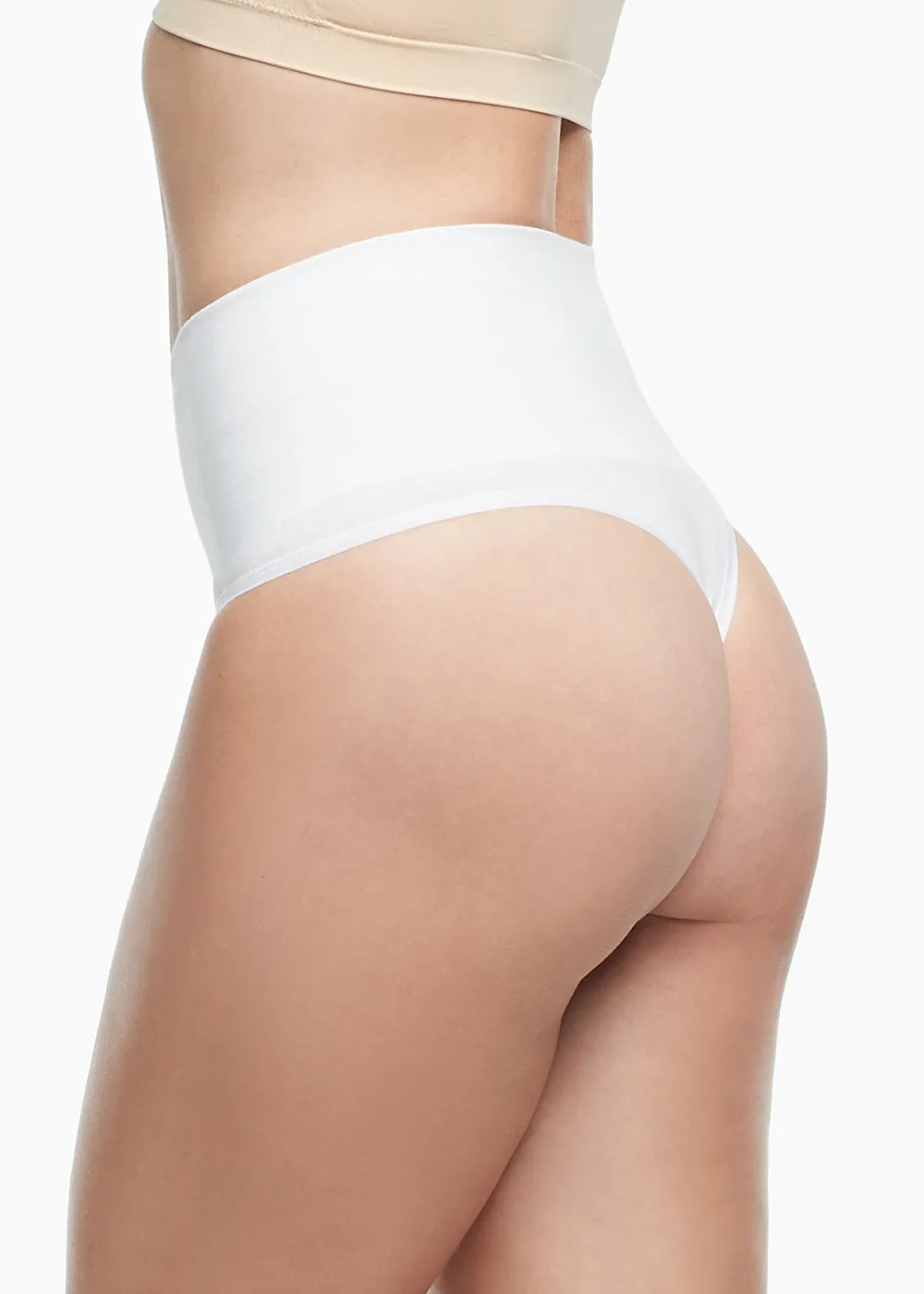 Alex Cotton Shaping Thong - Seamless