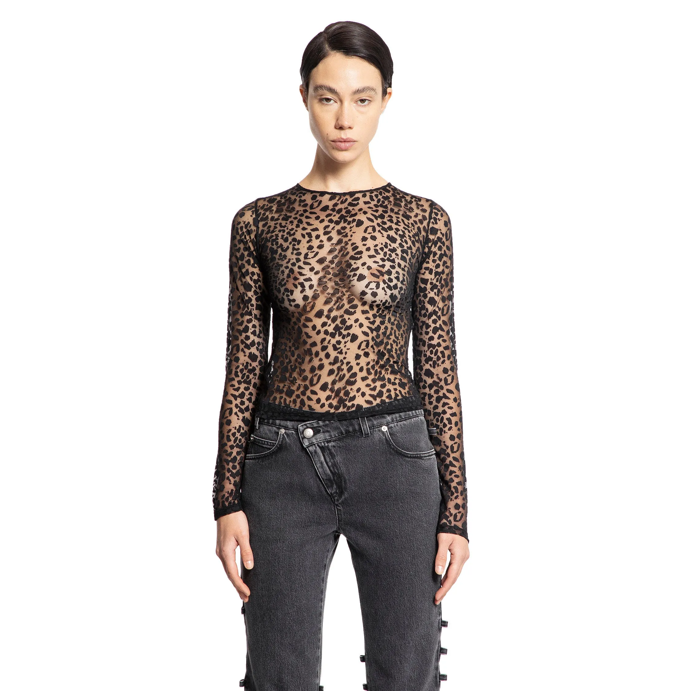 ALEXANDER MCQUEEN WOMAN BLACK TOPS