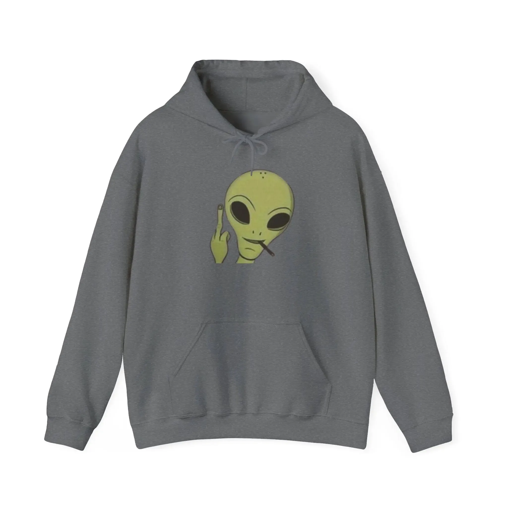 Alien Vibes MENS and women  Heavy Blend Hoodie - Fun Orange Sweatshirt for Casual Wear