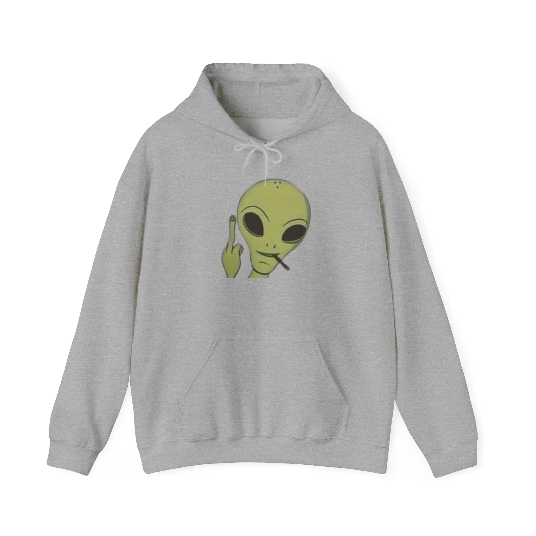 Alien Vibes MENS and women  Heavy Blend Hoodie - Fun Orange Sweatshirt for Casual Wear