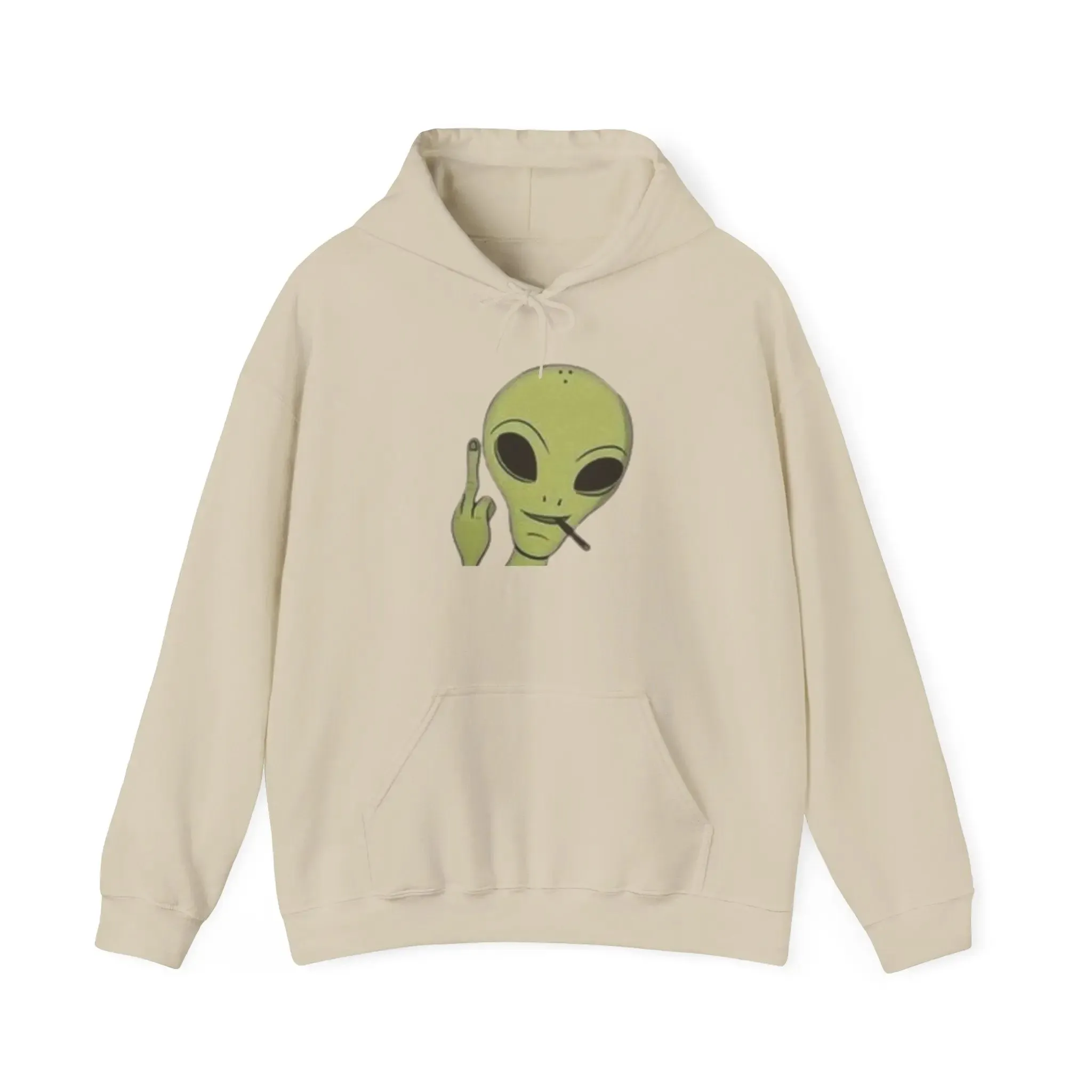 Alien Vibes MENS and women  Heavy Blend Hoodie - Fun Orange Sweatshirt for Casual Wear