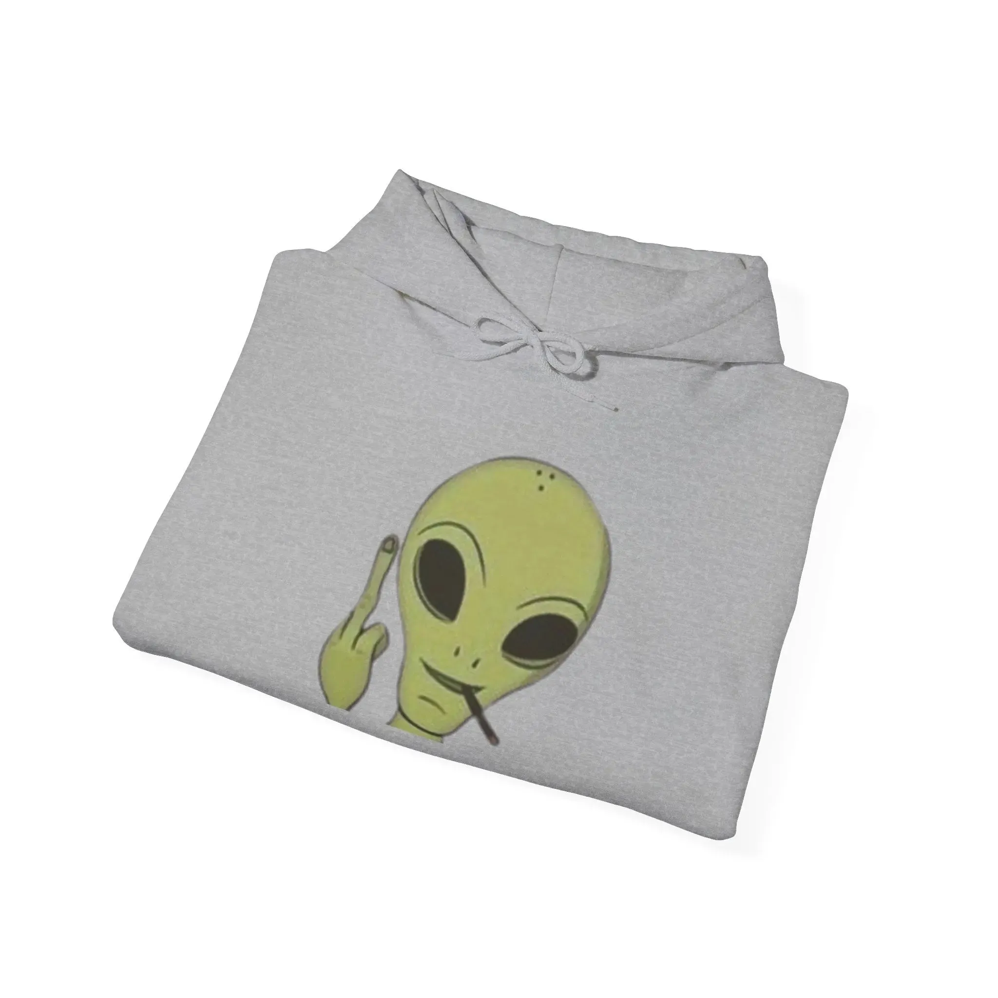 Alien Vibes MENS and women  Heavy Blend Hoodie - Fun Orange Sweatshirt for Casual Wear