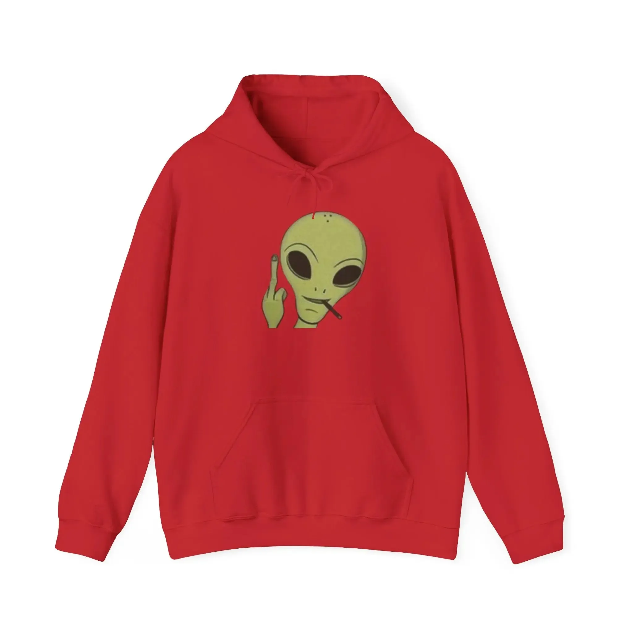 Alien Vibes MENS and women  Heavy Blend Hoodie - Fun Orange Sweatshirt for Casual Wear