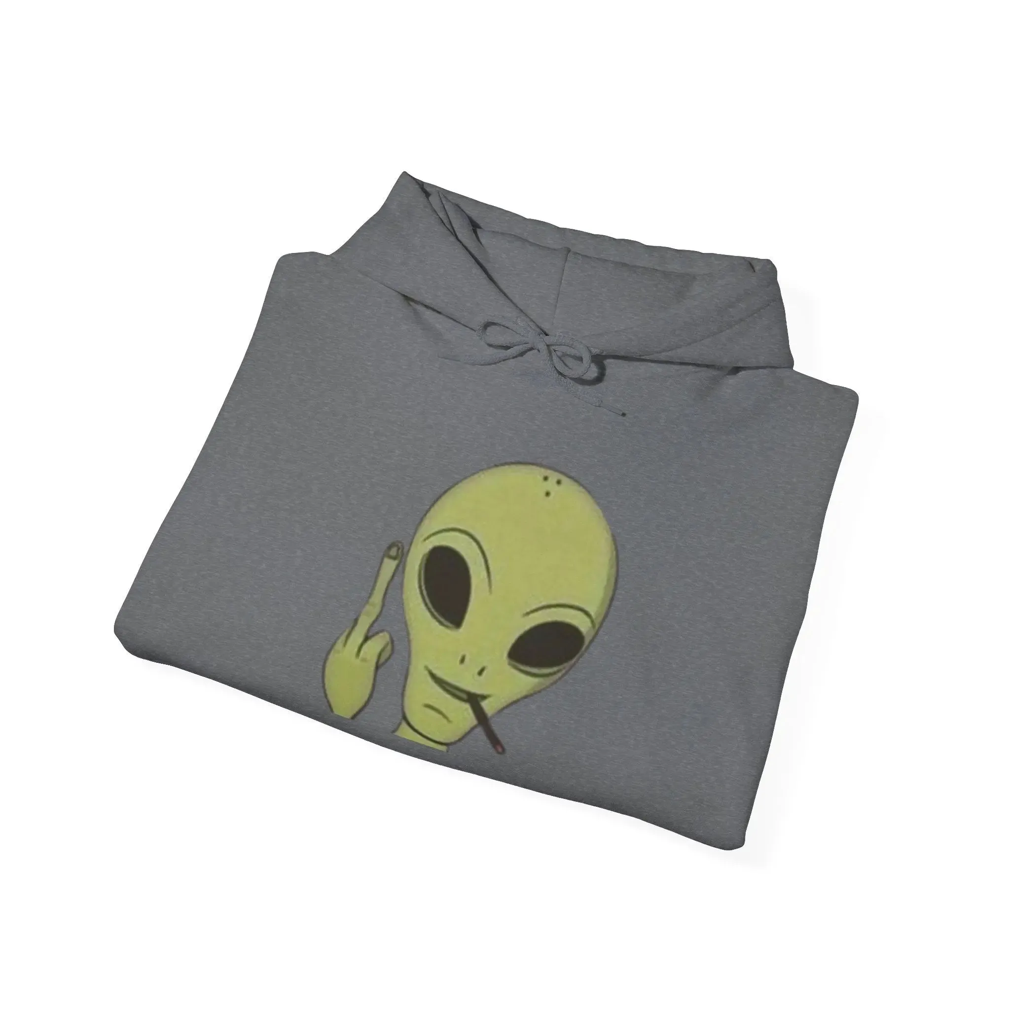 Alien Vibes MENS and women  Heavy Blend Hoodie - Fun Orange Sweatshirt for Casual Wear