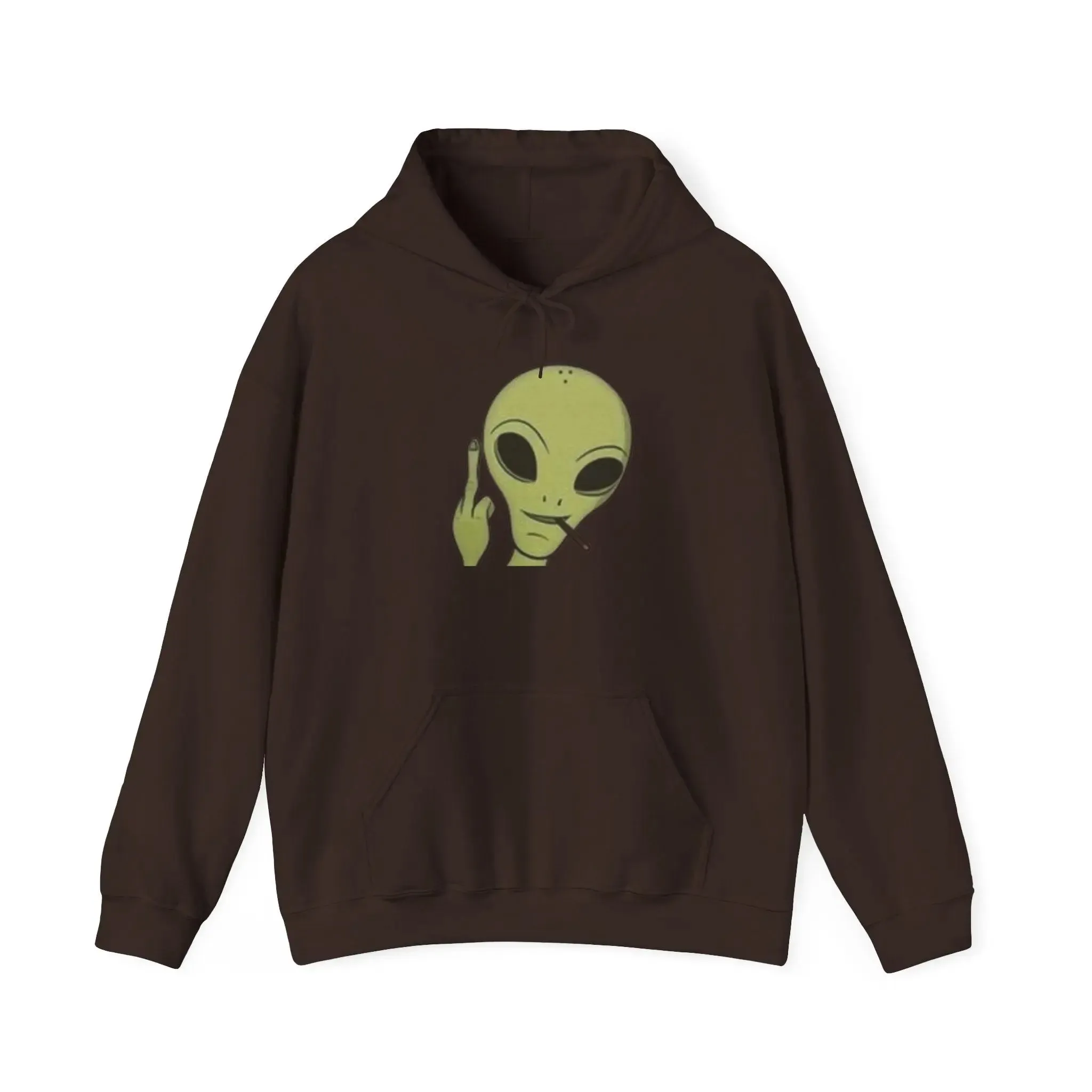 Alien Vibes MENS and women  Heavy Blend Hoodie - Fun Orange Sweatshirt for Casual Wear