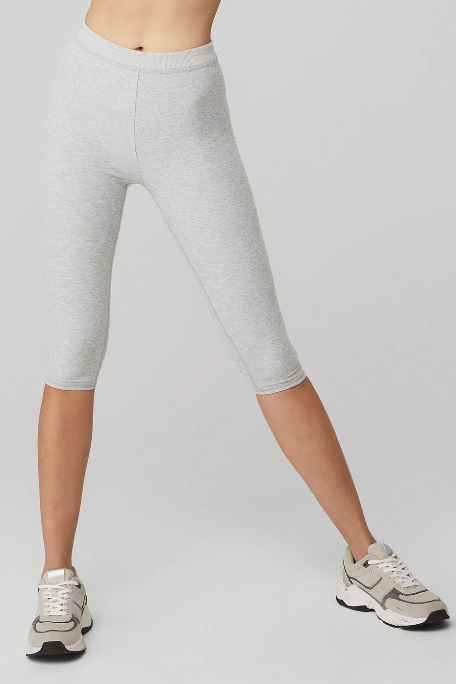 Alosoft High-Waist Iconic 90's Capri - Athletic Heather Grey