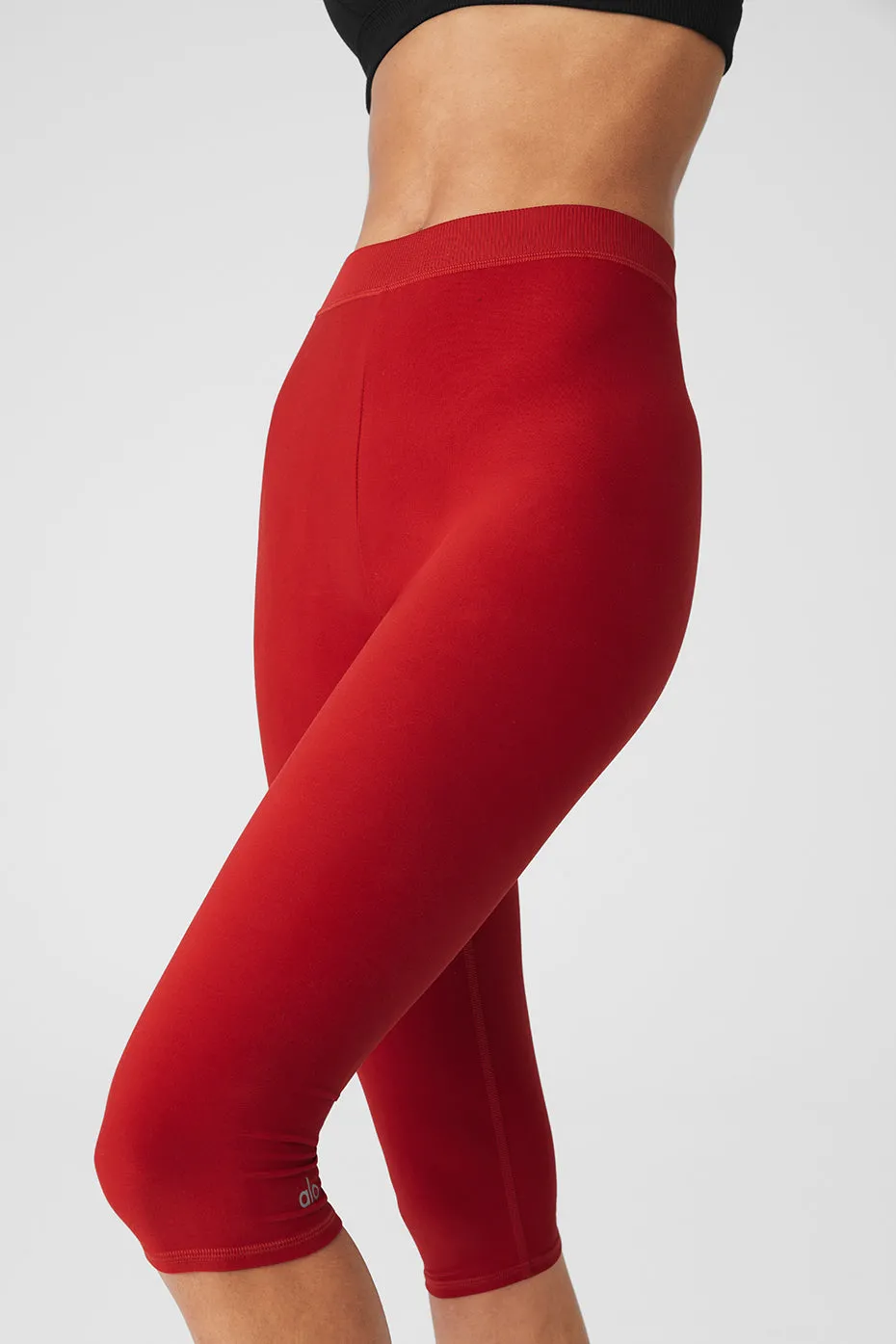 Alosoft High-Waist Iconic 90's Capri - Classic Red