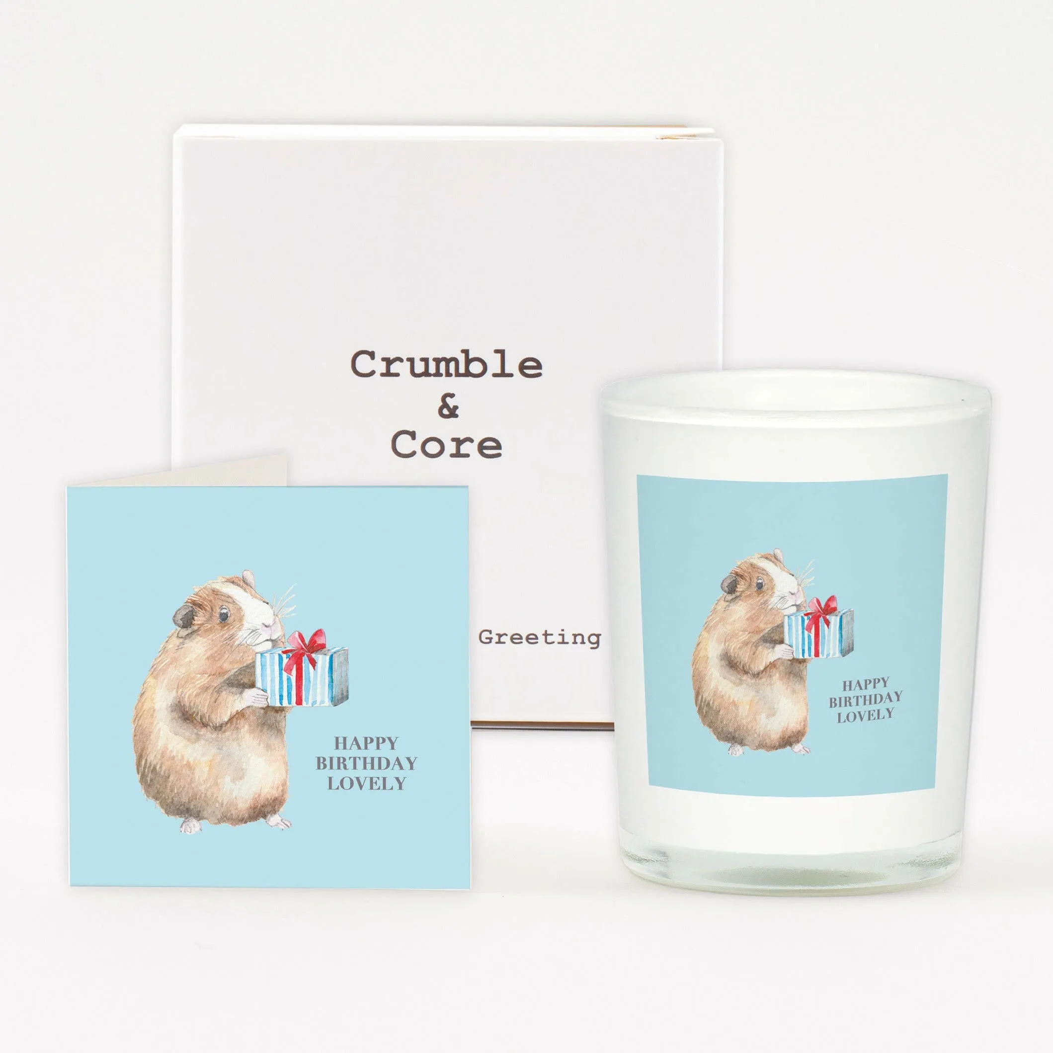 Animal Collection Boxed Candle and Greeting Card Guinea Pig