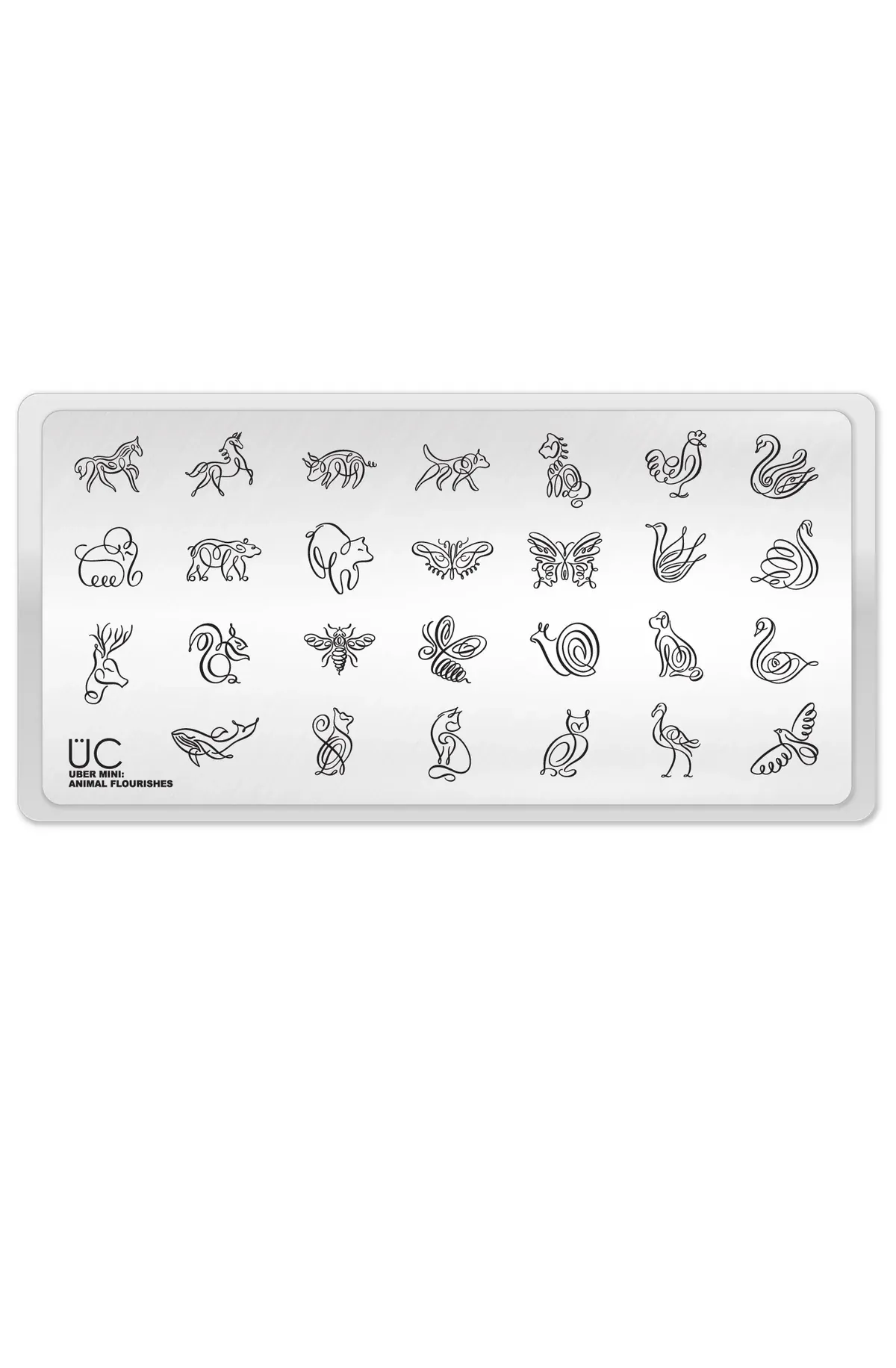 Animal Flourishes - Uber Chic Mini Stamping Plate