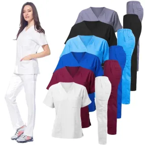 Anti-Wrinkle Soft Nursing Scrubs Set