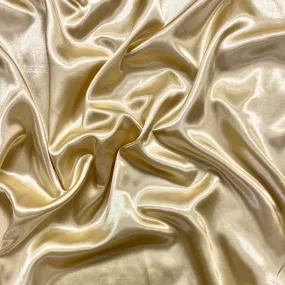 Antique Gold Plain Liquid Diamond Satin Fabric (Wholesale)