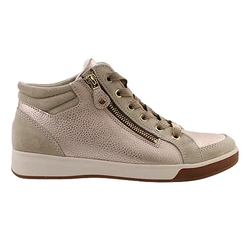 Ara Ladies Hi Top Trainers - 24499-94 - Sand