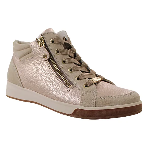 Ara Ladies Hi Top Trainers - 24499-94 - Sand