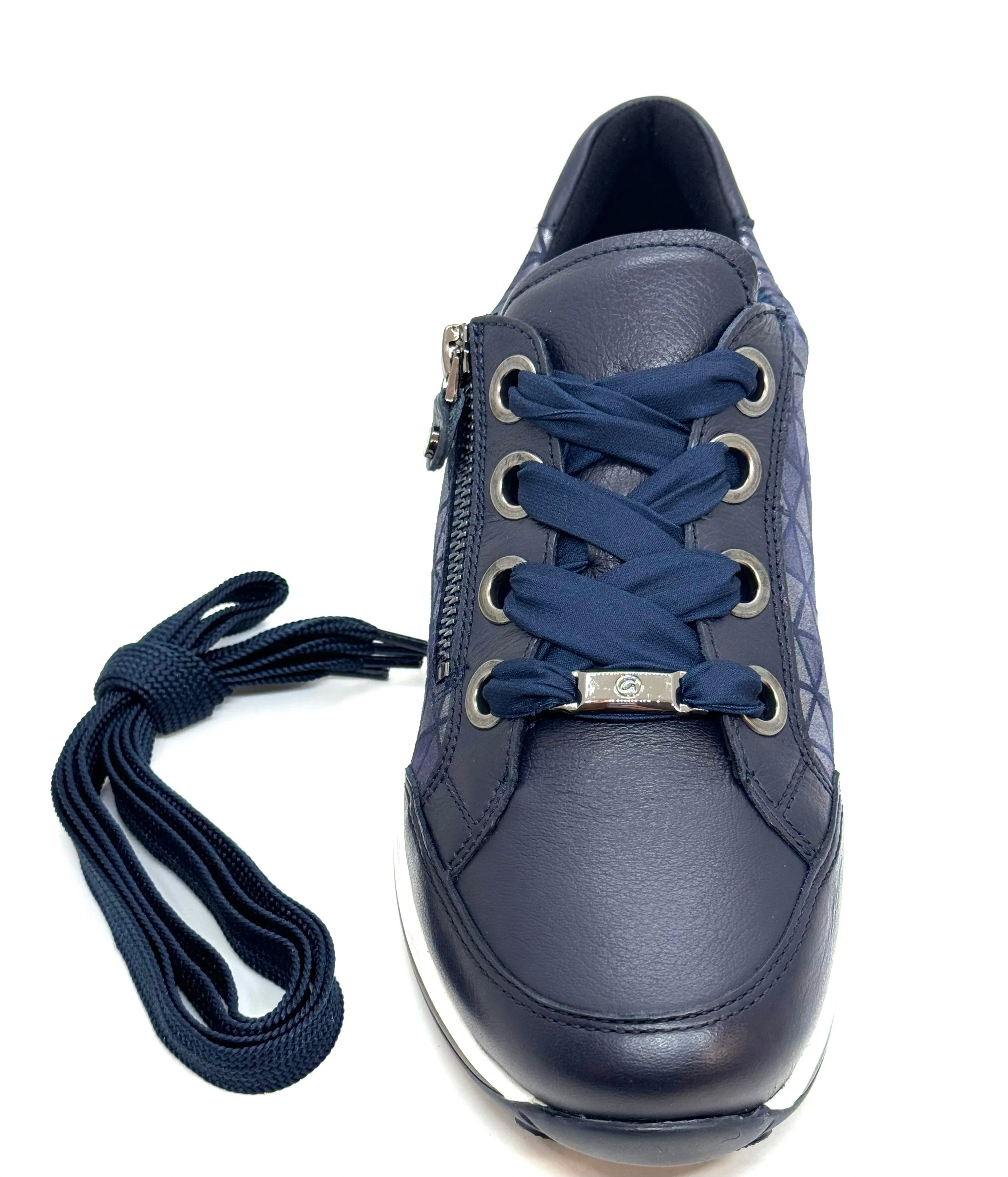 Ara Ladies Osaka lace up and zip sneaker