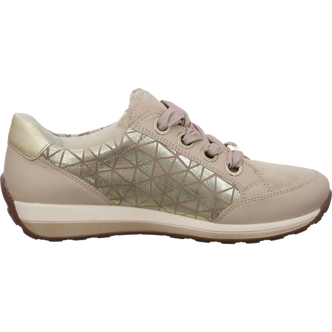 Ara Ladies Osaka Lace Up Zip Side Sneaker