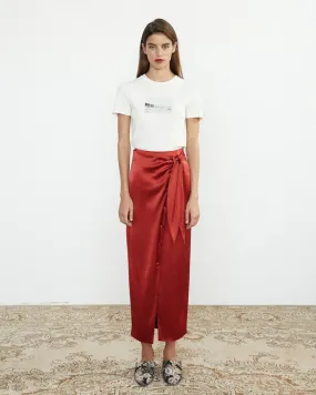 Aries Satin Stylish Wrap Skirt