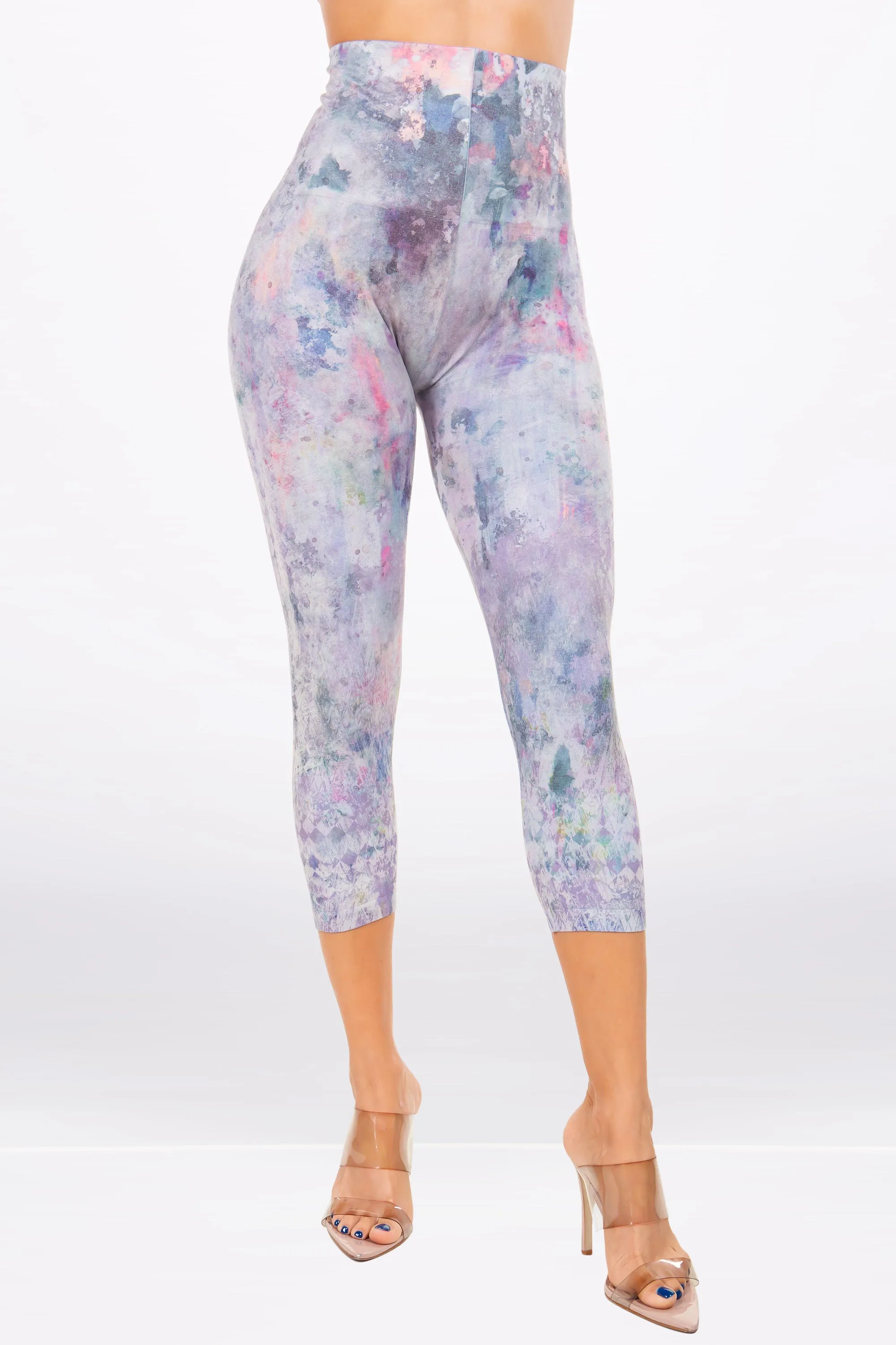 Aster Rose Garden Printed Legging Cropped