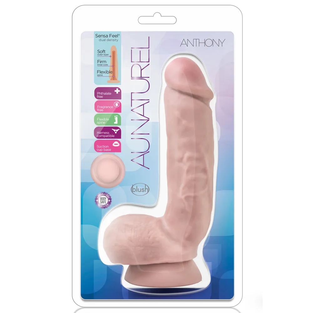 Au Naturel Anthony Realistic Girthy Dual-Density Dildo