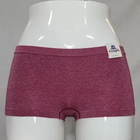 b. tempt'd 978355 b.splendid Seamless Boyshort MEDIUM Red Plum Heather NWT