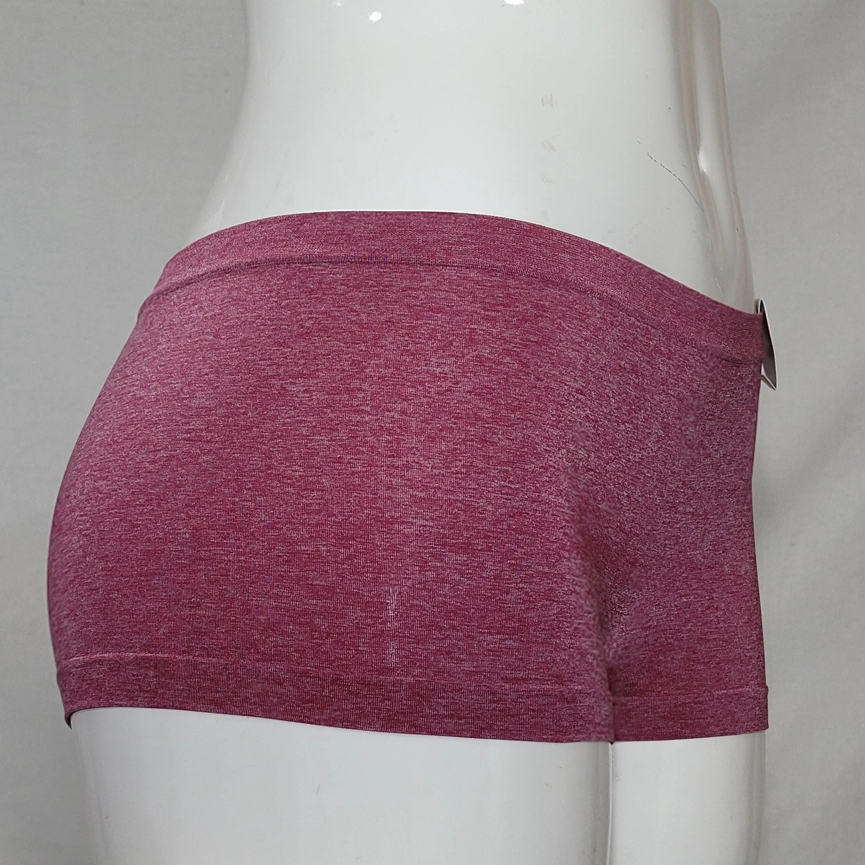 b. tempt'd 978355 b.splendid Seamless Boyshort MEDIUM Red Plum Heather NWT