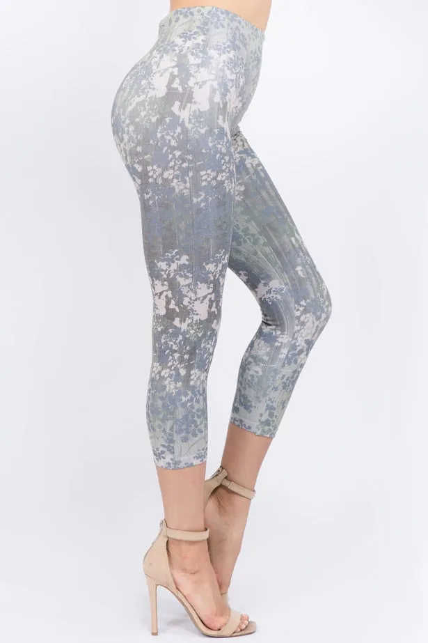 B4291B Capri/Short High Waist Leggings with Daphne Sublimation Print