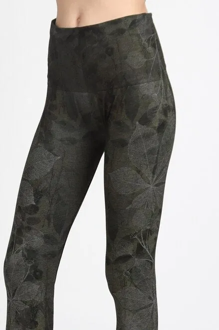 B4437L High Waist Full Length Legging w/Forest Print