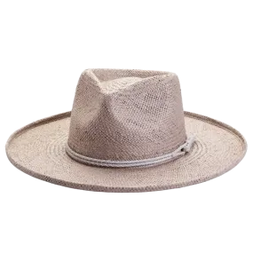 Bailey | Womens Grey Sun Straw Hat Western Cowgirl Hat - Bourbon Cowgirl