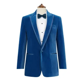 Balinteer Blue Velvet Jacket