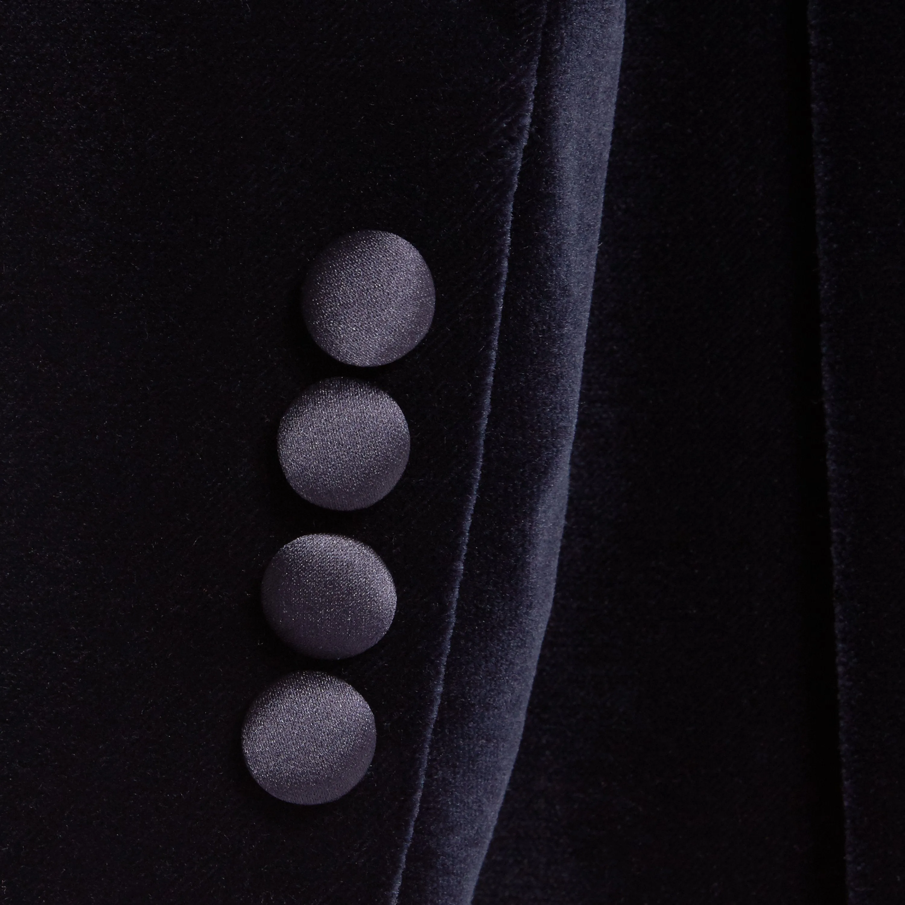 Balinteer Navy Velvet Jacket