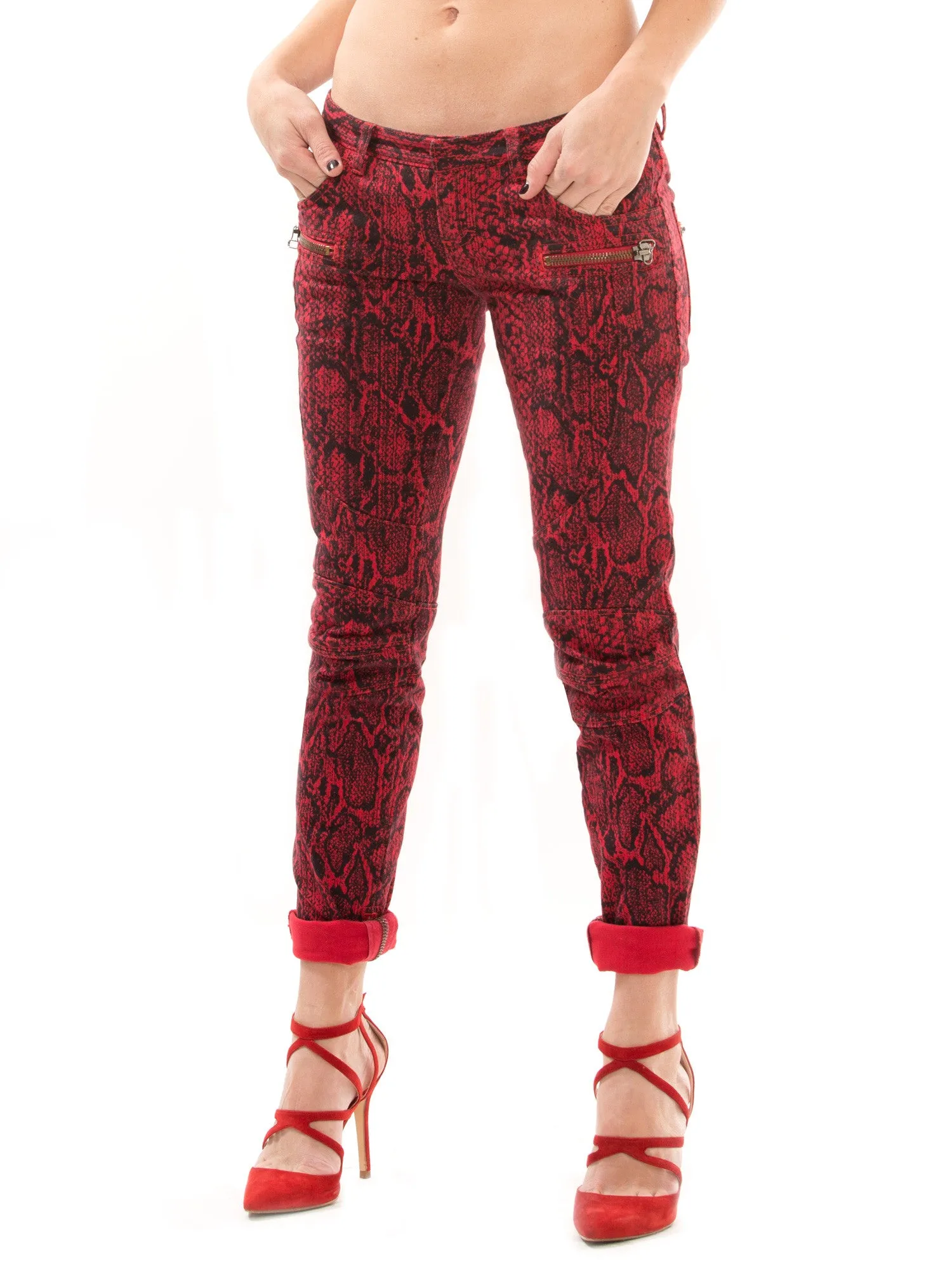 Balmain Red Jeans