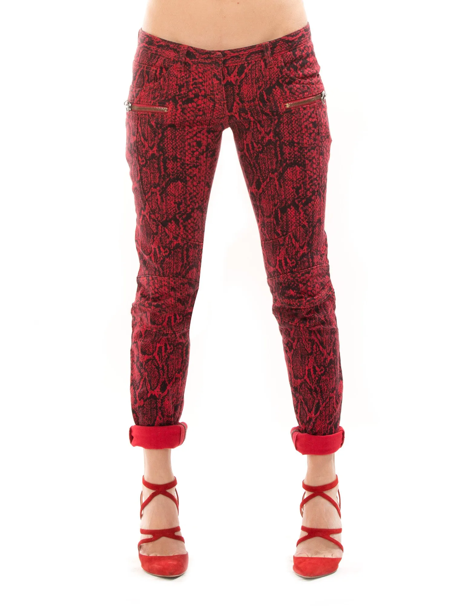 Balmain Red Jeans