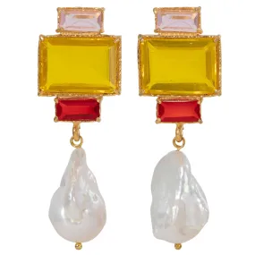 Bambina Earrings Yellow